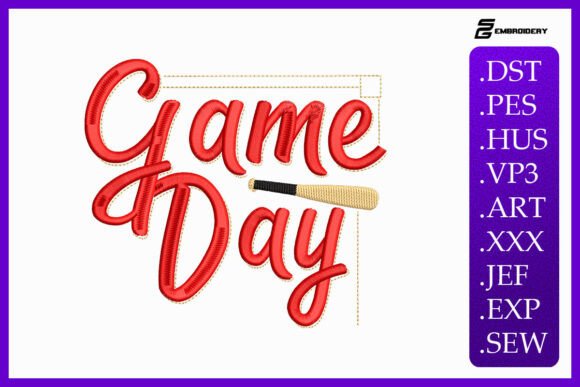 Game Day Embroidery